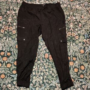Banana Republic Black Cargo Jogger Pants